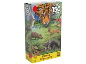 Quebra-cabeça 150 Peças Paisagem Fauna Brasileira - Grow