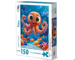 Quebra cabeca 150 peças polvo-infantil