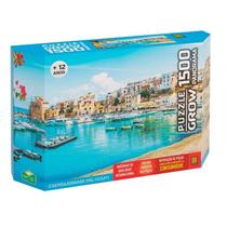 Quebra-Cabeça 1500 Peças Panorama Castellammare Del Golfo Grow