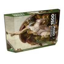 Quebra Cabeca 1500 Pecas Panorama Criacao de Adao Grow 04383