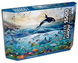 Quebra-cabeça 1500 peças Panorama Oceano Azul - 4572 - Grow Quebra-cabeça 1500 peças Panorama Oceano Azul - 4572 - Grow