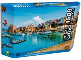 Quebra-cabeça 1500 Peças Puzzle 1500 - Panorama Castellammare del Golfo Grow