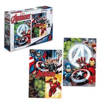 Quebra-Cabeça 2 Cenas Avengers 200 peças Xalingo - Xalingo Brinquedos