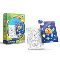 Quebra-Cabeça 2 Em 1 Monte E Pinte Mundo Do Conhecimento Quebra-Cabeça 2 Em 1 Monte E Pinte Mundo Do Conhecimento