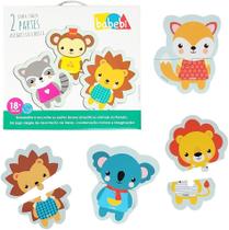 Quebra Cabeça 2 Partes Animais da Floresta