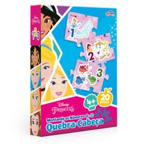 Quebra-Cabeça - 20 peças - Princesas Disney - Montando os Números - Toyster Quebra-Cabeça - 20 peças - Princesas Disney - Montando os Números - Toyster