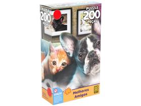 Quebra-cabeça 200 Peças Animais Puzzles Infantis