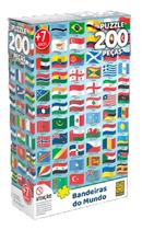 Quebra Cabeça 200 Peças Bandeiras Do Mundo (+7 Anos) - Grow