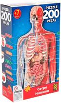 Quebra-cabeça 200 Peças Corpo Humano Grow Quebra-cabeça 200 Peças Corpo Humano Grow