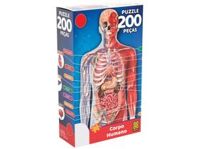 Quebra-Cabeça - 200 Peças - Corpo Humano - Grow Quebra-Cabeça - 200 Peças - Corpo Humano - Grow