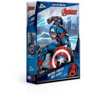 Quebra-Cabeça - 200 Peças - Disney - Marvel - Os vingadores - Capitão América