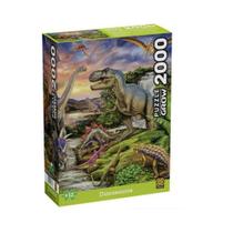 Quebra-Cabeça 2000 peças Dinossauros - GROW