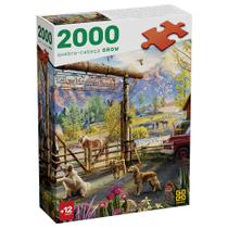 Quebra-cabeça 2000 peças Rancho nas Montanhas Grow Quebra-cabeça 2000 peças Rancho nas Montanhas Grow