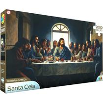 Quebra Cabeça 2000 Peças Santa Ceia Quebra Cabeça 2000 Peças Santa Ceia