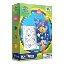 Quebra Cabeça 24 Peças Monte e Pinte: Mundo do Conhecimento Quebra Cabeça 24 Peças Monte e Pinte: Mundo do Conhecimento