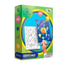 Quebra Cabeça 24 Peças Pinte e Monte Mundo do Conhecimento Discovery Kids Quebra Cabeça 24 Peças Pinte e Monte Mundo do Conhecimento Discovery Kids