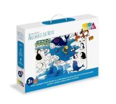 Quebra Cabeça 24 Peças Tátil Animais Da Neve Babebi - LC Quebra Cabeça 24 Peças Tátil Animais Da Neve Babebi - LC