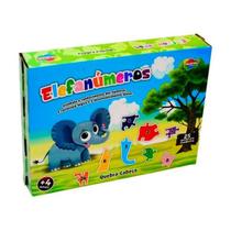 Quebra-cabeça 25 Peças Elefanúmeros 123 Aquarela Quebra-cabeça 25 Peças Elefanúmeros 123 Aquarela