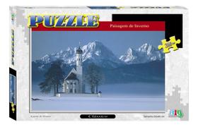 Quebra-cabeça 260 Peças Paisagem De Inverno Puzzle 60x40cm