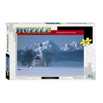 Quebra-cabeça 260 Peças Paisagem De Inverno Puzzle 60x40cm - Nig