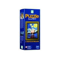 Quebra Cabeça 260Pçs Van Gogh Arte Pintura A Noite Estrelada