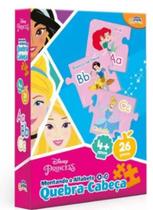 Quebra Cabeça 26Pçs Montando O Alfabeto A a Z Disney Princesas - Toyster