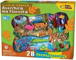 Quebra Cabeça - 28 peças - Gigante - Aventura na Floresta Quebra Cabeça - 28 peças - Gigante - Aventura na Floresta
