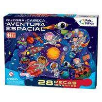 Quebra Cabeça 28 Peças Gigantes Aventura Espacial P&Filhos Quebra Cabeça 28 Peças Gigantes Aventura Espacial P&Filhos