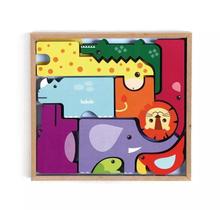 Quebra Cabeça 3 D Monte E Encaixe Animais