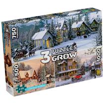 Quebra-Cabeça 3 Puzzles Grow Charmes Da Neve