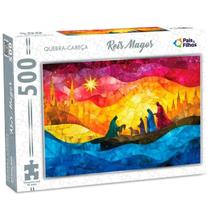 Quebra Cabeça 3 Reis Magos Maria Nascimento De Jesus 500 Pçs