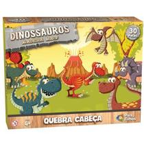 Quebra Cabeça 30 peças Dinossauros Mdf 0965 - Pais e filhos