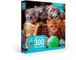 Quebra-Cabeça 300 Peças Cesta De Gatinhos 2759 Toyster