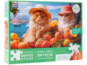 Quebra-cabeça 300 Peças Game Office Gatinhos na