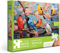 Quebra-cabeça- 300 Peças Mentes Ativas Pássaros na Cerejeira