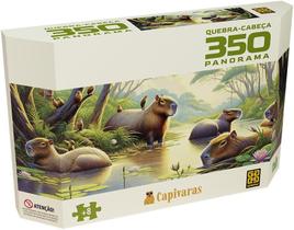 Quebra-cabeça - 350 Peças Panorama - Capivaras - 4854