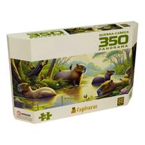 Quebra-Cabeça 350 peças Panorama Capivaras - Grow Quebra-Cabeça 350 peças Panorama Capivaras - Grow