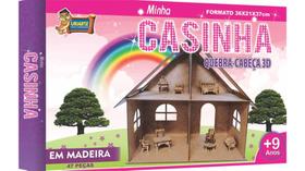 Quebra-Cabeça 3D 47 Peças em MDF Minha Casinha 36 x 21 x 37 cm Ref. 3887
