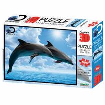 Quebra-Cabeça 3D - 500 peças - Golfinhos - Multikids