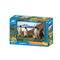 Quebra-Cabeça 3D Animal Planet Família Pinguim 100 Peças Multikids