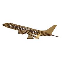 Quebra Cabeça 3D Avião Boeing Mdf - Monte & eduque