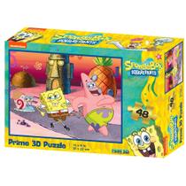 Quebra Cabeça 3D - Bob Esponja e Patrick 48 Peças Multikids - BR2109