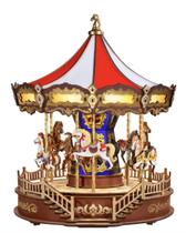 Quebra-cabeça 3D Book Nook Classic Carousel Quebra-cabeça 3D Book Nook Classic Carousel