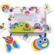 Quebra-cabeça 3D, brinquedo cognitivo para aprendizagem de cores, formato de