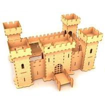 Quebra cabeça 3d castelo medieval com 132 peças - monta mundi