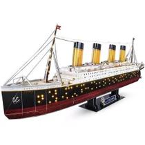 Quebra Cabeça 3d (com Led) 90cm Navio Titanic 266 Peças com led Quebra Cabeça 3d (com Led) 90cm Navio Titanic 266 Peças com led