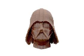 Quebra Cabeça 3D Darth Vader Busto Mdf 3Mm Natural - Darama