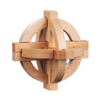 Quebra-Cabeça 3D De Madeira Para Adultos, Tranca Kongming Luban, Presente De Inteligência Para