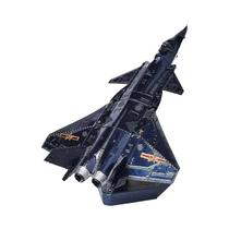 Quebra-Cabeça 3D de Metal de Aviões - J-20, J-10B, KA-50, RAH-66 e VF-1S - Para Adultos e Crianças