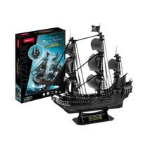 Quebra-Cabeça 3D De Papelão Grande De Navio Pirata Pérola Negra Para Adultos E Crianças
